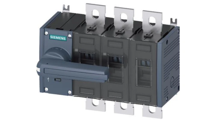 Rozłącznik izolacyjny 3P wlk3 315A napęd obrotowy bezp. szary montaż od frontu z lewej przył. płaskie śrubowe 3KD4032-0PE10-0