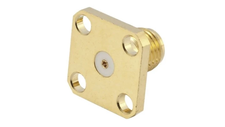 Złącze koncentryczne Montaż na kołnierzu Żeńskie, męskie 50 typ złącza Złącze SMA 26.5GHz Lutowane