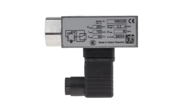 Przełącznik ciśnienia RS PRO Sprężone powietrze, Gaz, Pneumatyka Narzędzia elektromechaniczne NPT 1/4
