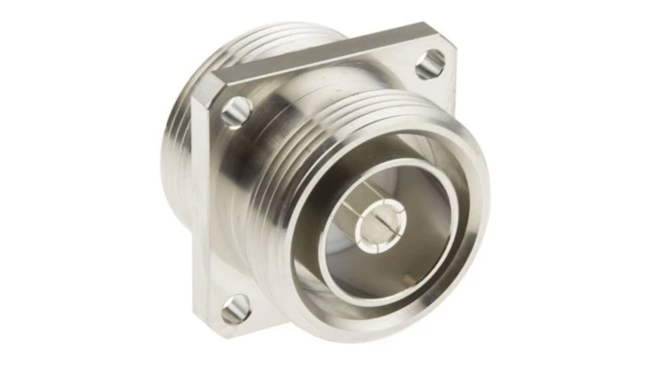 Złącze koncentryczne Montaż na kołnierzu Męski 50 typ złącza Złącze 7/16 7.5GHz Lutowane