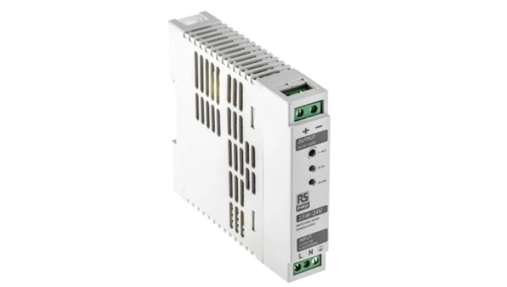 Zasilacz szyny DIN U wy 24V dc I wy 650mA U we 230V ac RS PRO 15W impulsowy