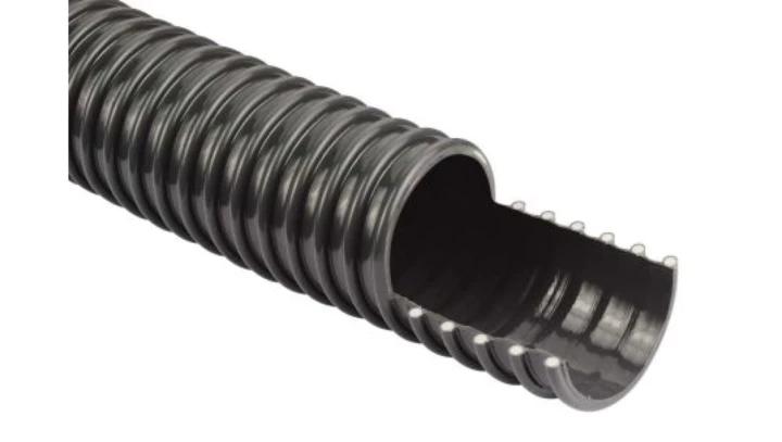 Peszel, , zbrojony, dł. 10m, R (Minimum) 102mm, materiał: PVC, kolor Ciemnoszary, RS PRO