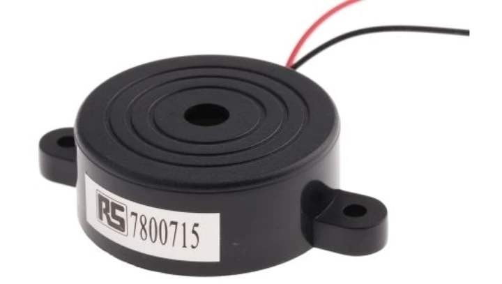 Brzęczyk piezoelektryczny średnica 41.8mm, sygnał ciągły 90dB RS PRO /49szt./