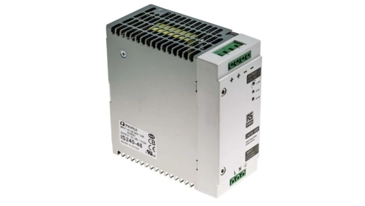 Zasilacz szyny DIN U wy 48V dc I wy 5A U we 230V ac RS PRO 240W impulsowy