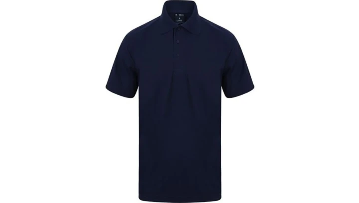 T-shirt, unisex, granatowy, bawełna, poliester, M, Krótki,