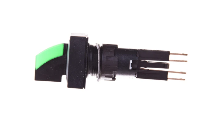 Napęd przełącznika 2 położeniowy czarny z podświetleniem bez samopowrotu Q25LWK1R-GN 040659