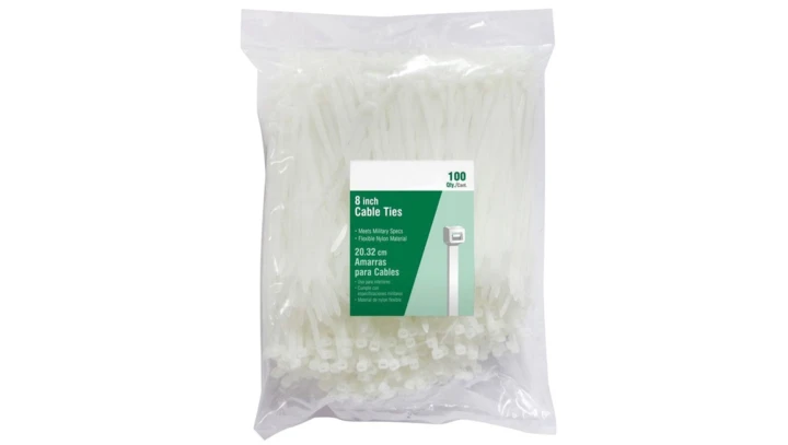 Opaska kablowa UV biała 4,8X380