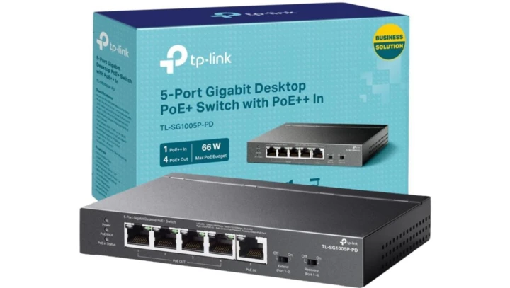 SWITCH TP-LINK TL-SG1005P-PD (POE++)