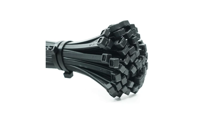 Opaska kablowa czarna OPK_7,6-200-UVC/25 /25szt./