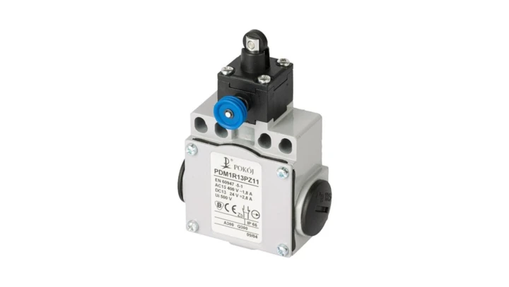 Wyłącznik krańcowy 1R 1Z migowy popychacz stalowy z rolką Ø10,5 z resetem PDM1R13PZ11 A37-5R20