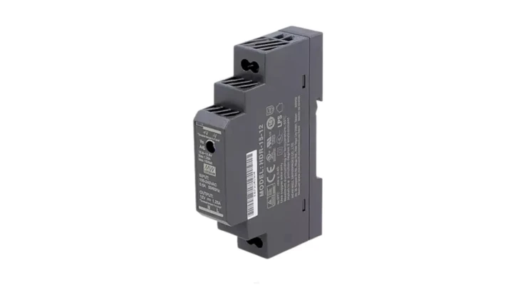 HDR-15-12 DIN Zasilacz impulsowy MEAN WELL 15W, 12V DC, 1.25 A