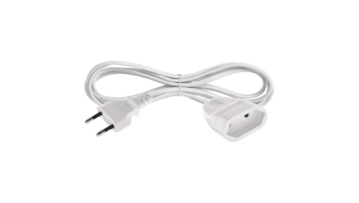 Przedłużacz 1,5 m / 1 gniazdo / biały / PVC / 0,75 mm2 P01301