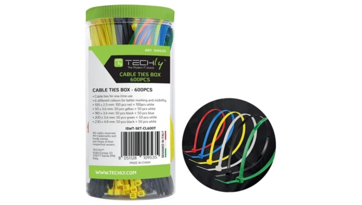 opaski zaciskowe do kabli trytki 600 sztuk kolorowe