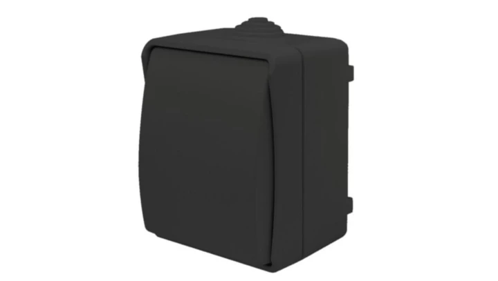 Łącznik świecznikowy natynkowy Aqua Plus IP54 antracyt / 40332