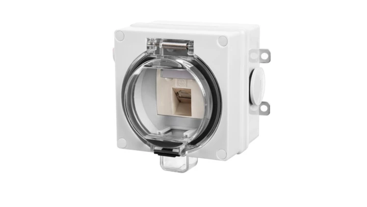 OYSTER IP66™ gniazdo komputerowe RJ45 KAT. 6A w obudowie hermetycznej 6185-83