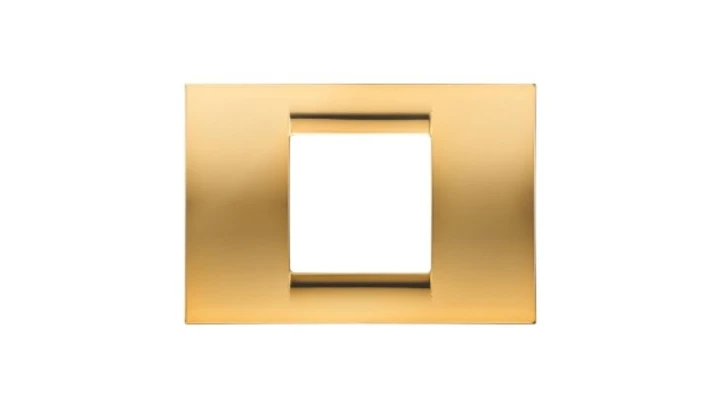 GEWISS Ramka podwójna tworzywo Poziomy PLAYBUS złoto GW32062 /opak. 48/