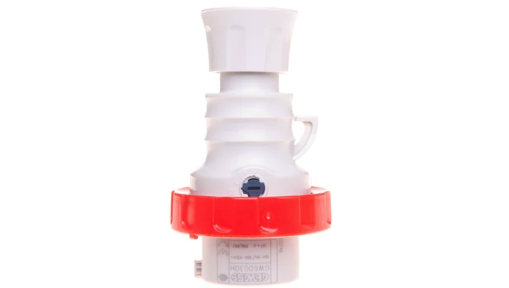 Wtyczka przenośna 4P 16A 400V czerwona IP66/IP67/IP68/IP69 6H IEC 309 HP GW60030H /opak. 25/