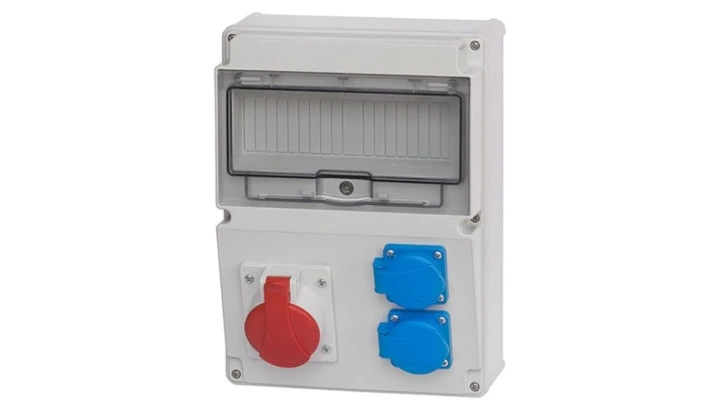 Rozdzielnica budowlana MEDIOLAN 1x5P 16A 2x2P+Z 11 modułów ITALINE ITA00126 ELIT50536