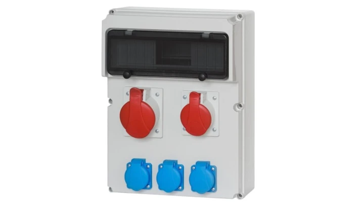 Rozdzielnica budowlana MEDIOLAN 1x5P 16A 1x5P32A 3x2P+Z ITALINE ITA00128 ELIT50538