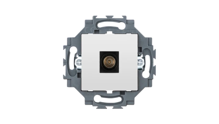 Gniazdo TV końcowe 0 dB, białe, Dahlia GW35261W