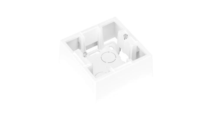 Puszka natynkowa 1-krotna, biała, Dahlia GW35911