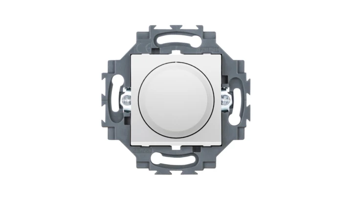 Ściemniacz uniwerslany z łącznikiem schodowym 230 V AC-50 Hz, bialy, Dahlia GW35301W
