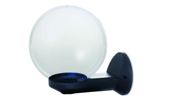 Oprawa ogrodowa E27 BRIDGE naścienna - kinkiet kula fi 200 mm transparentna 1303.101T