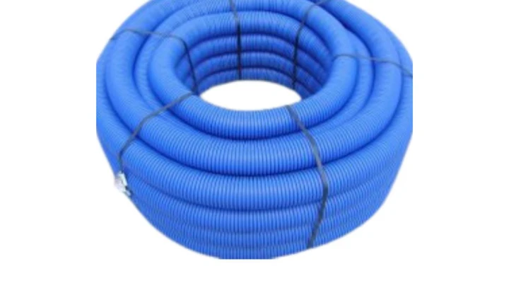 Rura karbowana dwuścienna HDPE 450N niebieska UV z pilotem i złączką fi 110/92 (50mb) 31NT110