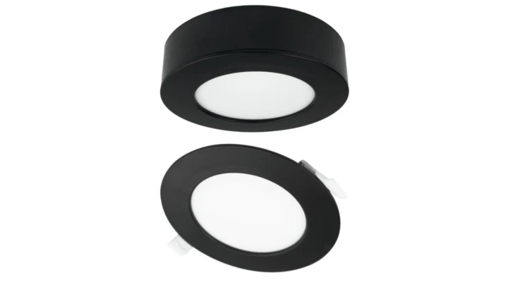 Oprawa Downlight 6W 540lm okrągły CCT 2w1 czarny IP20 Podtynkowy/Natynkowy