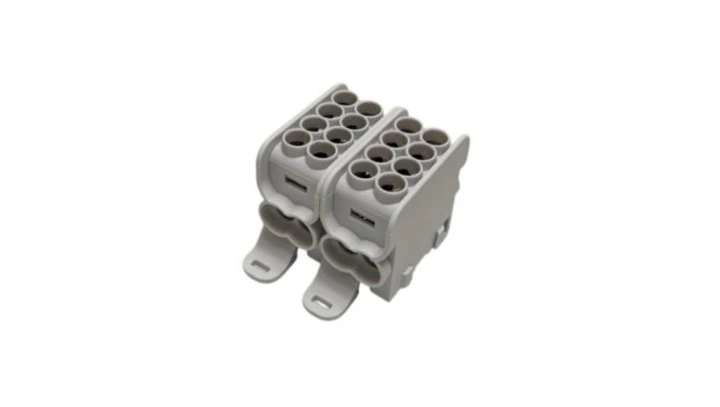 Blok dystrybucyjny - rozdzielczy HLAK25 2P szary 2xAl/Cu 25mm²+16mm² 1000VAC/1500VDC MAG2252A00