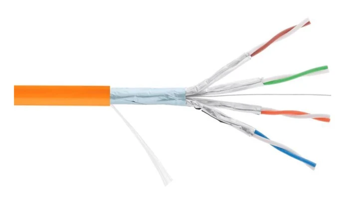 Kabel teleinformatyczny securityNET F/FTP kat.6A LSZH B2ca /szpula 500m/