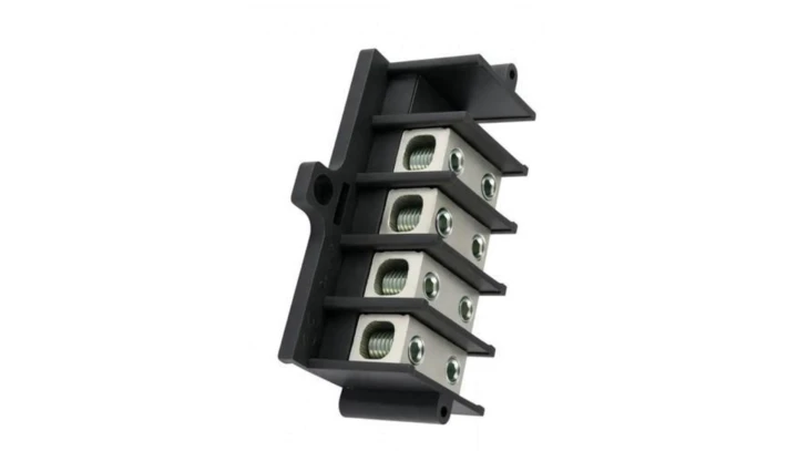 Listwa zaciskowa czteropolowa typu Zgx 4x35mm2 czarna GEP-00170