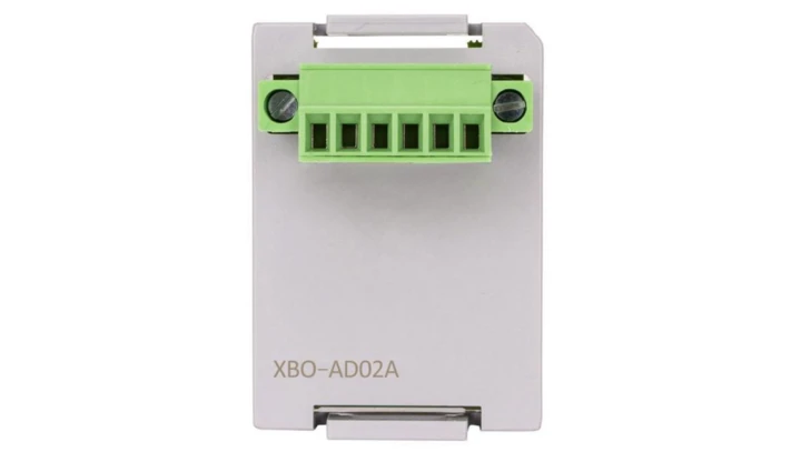 Moduł 2 wejść analogowych prądowych/napięciowych (12 bit), moduł czołowy XBO-AD02A