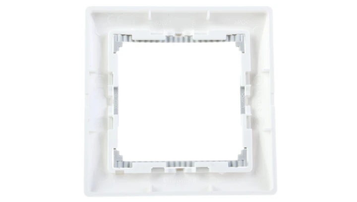 VALENA Ramka pojedyncza pozioma biała/srebro 770491