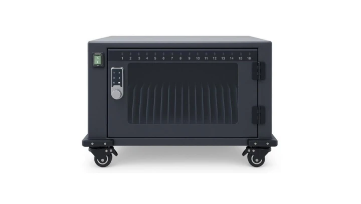 Szafa Ładowania Tabletów Smartfonów 16 Portów USB-C 45W Techly Wózek PD QC I-CABINET-16DUCTY