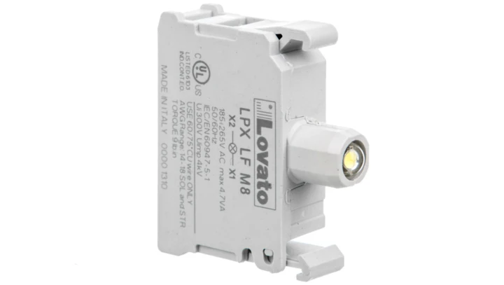 Oprawka z LED biała 185-265V AC migająca LPXLFM8