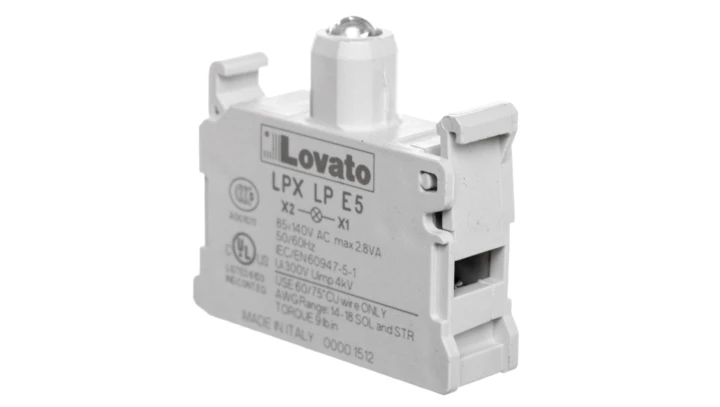 Oprawka z LED żółta 85-140V AC LPXLPE5
