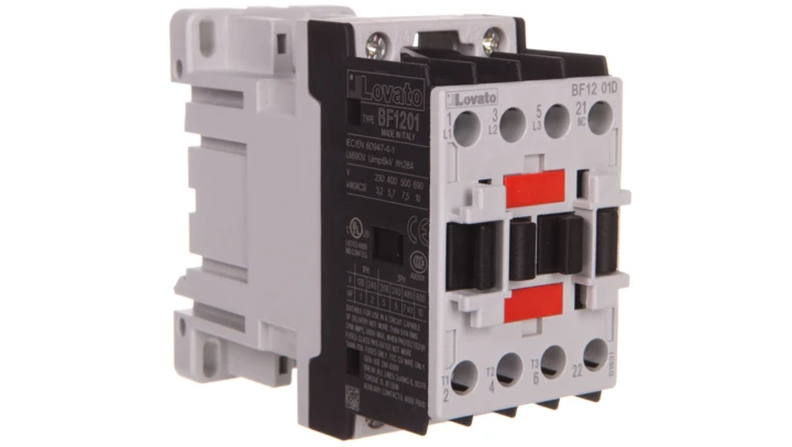 Stycznik mocy 3P 12A AC3 cewka 220VDC 0Z 1R BF1201D220