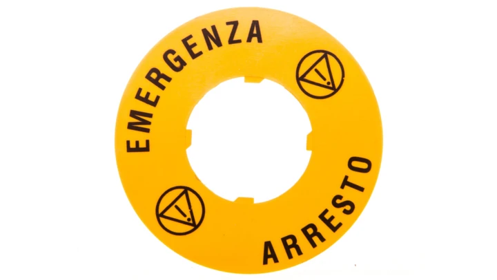Plastikowy dysk do przycisków grzybkowych zewn. 60mm EMERGENZA/ARRESTO LPXAU114