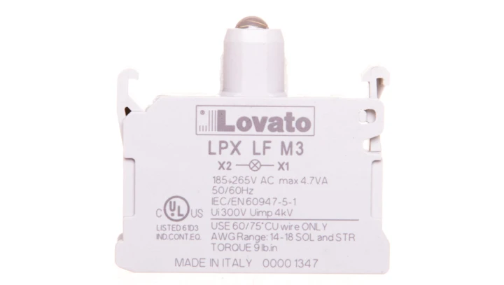 Oprawa z LED zielona 185-265V AC światło migające LPXLFM3