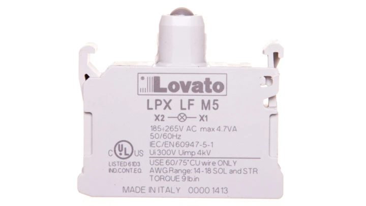 Oprawka z LED żółta 185-265V AC światło migająceC LPXLFM5