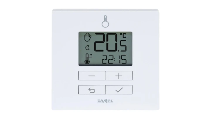 REGULATOR TEMPERATURY DOBOWY, 230V, RADIOWY, (+ PRZEKAŹNIK) TYP: LPW-22 BIAŁY
