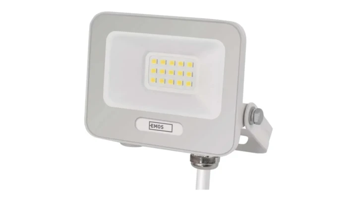Naświetlacz LED GLARO 10W, biały, IP65, 1000 lm, neutralna biel ZS2214W