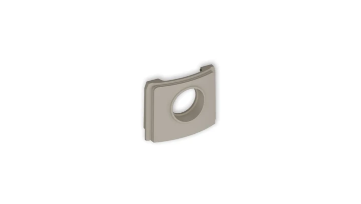 Zaślepka z wpustem do rurki fi 18 mm do puszki natynkowej pojedynczej PUO-1 taupe 60ZAPUO-1