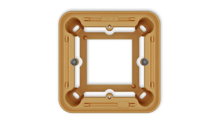 ICON / MINI Puszka natynkowa pojedyncza zaokrąglona ICON i MINI złoty 29PUZ-1