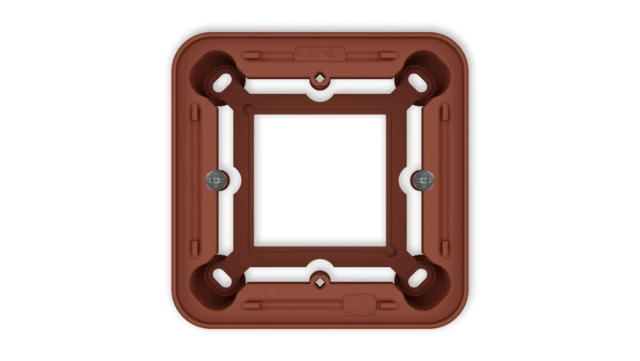 ICON / MINI Puszka natynkowa pojedyncza zaokrąglona ICON i MINI terakota 63PUZ-1