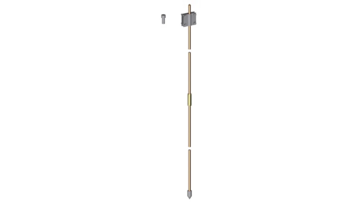 Uziom kompletny 5/8cala 3m 3x1m miedziowany 14143004