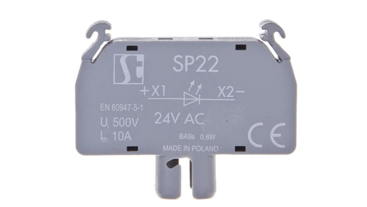 Oprawka lampki LED BA9s 24V AC bez lampki SP22-1435R10