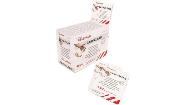 EASY-CLEAN Chusteczki do rąk w saszetkach, ekspozytor, 434133 /opak 40szt./
