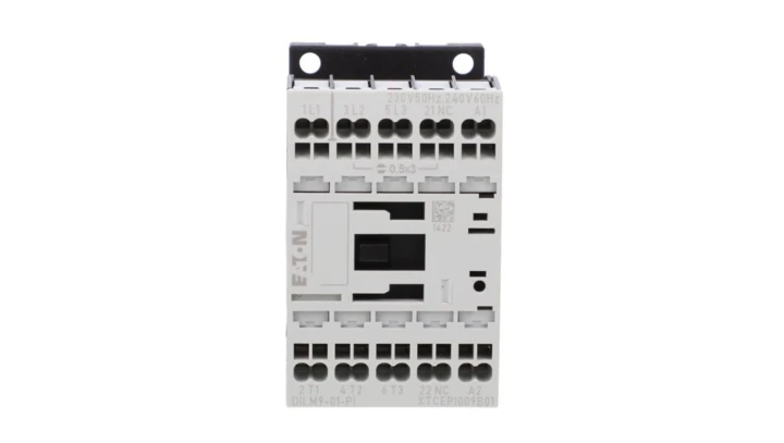 Stycznik mocy DILM9-01(230V50HZ,240V60HZ)-PI 3P 380 V 400 V 4 kW 1R 230 V AC Push-In 199234